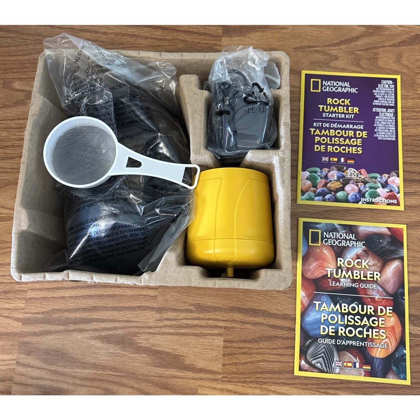 National Geographic Rock Tumbler Starter Kit Turn Rough Rocks into Polished Gems