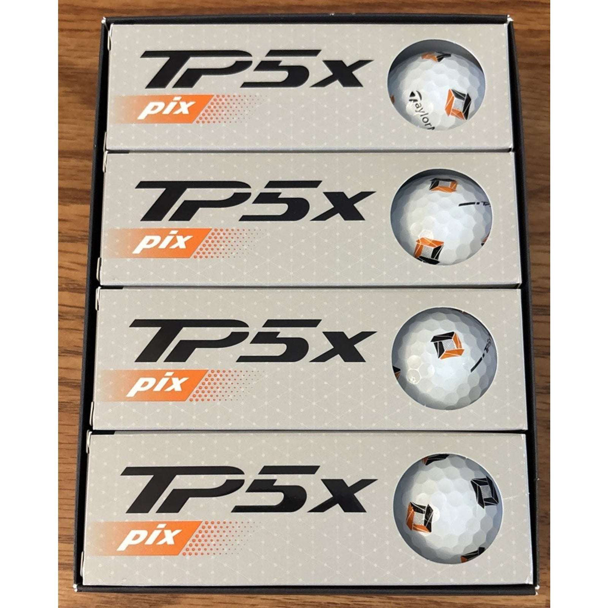 New TaylorMade TP5x Pix Golf Balls 12 Pack Dozen ClearPath Speed Wrapped Core