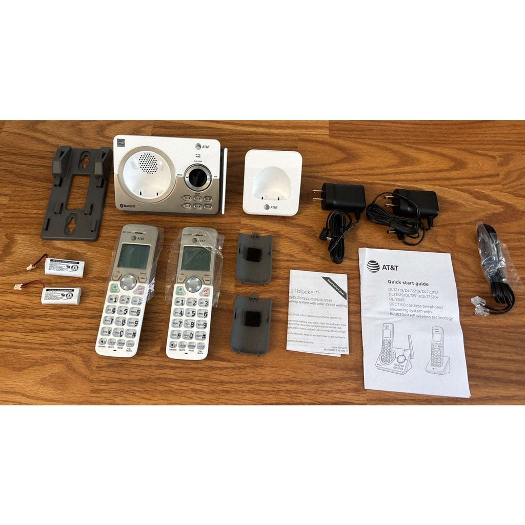 AT&T DL72219 Expandable 2 Handset Cordless Phone Answering Sys w Connect to Cell