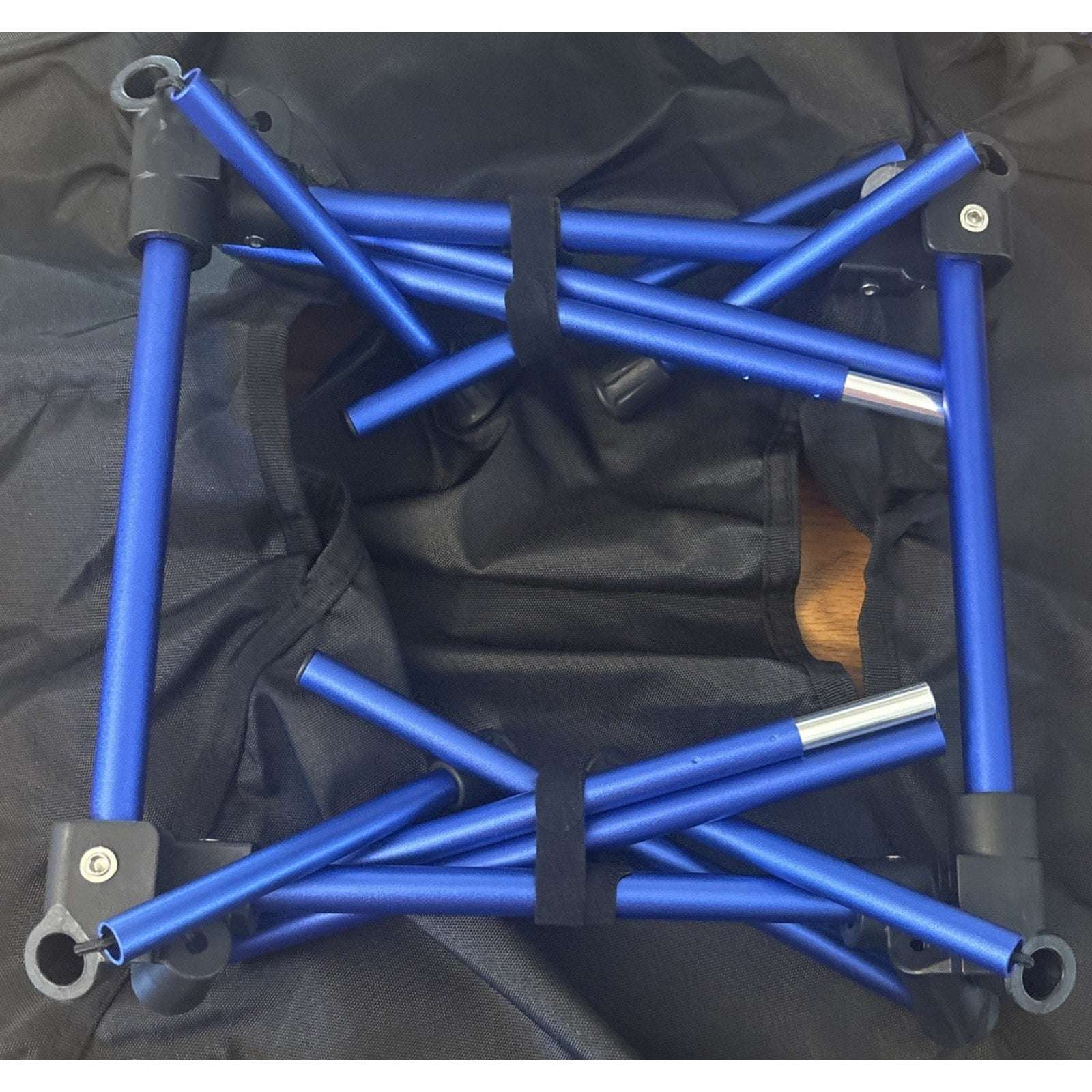 MOON LENCE PORTABLE FOLDING Beach Camping Lawn CHAIRS W/ SIDE POCKETS, SET OF 2