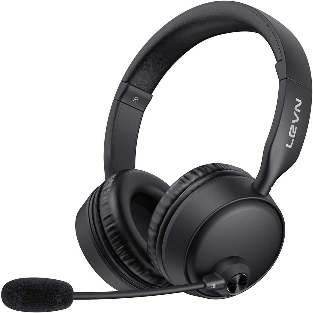 LEVN Bluetooth Headset w/ Microphone, Ai Noise Cancelling Dual Connection CT003