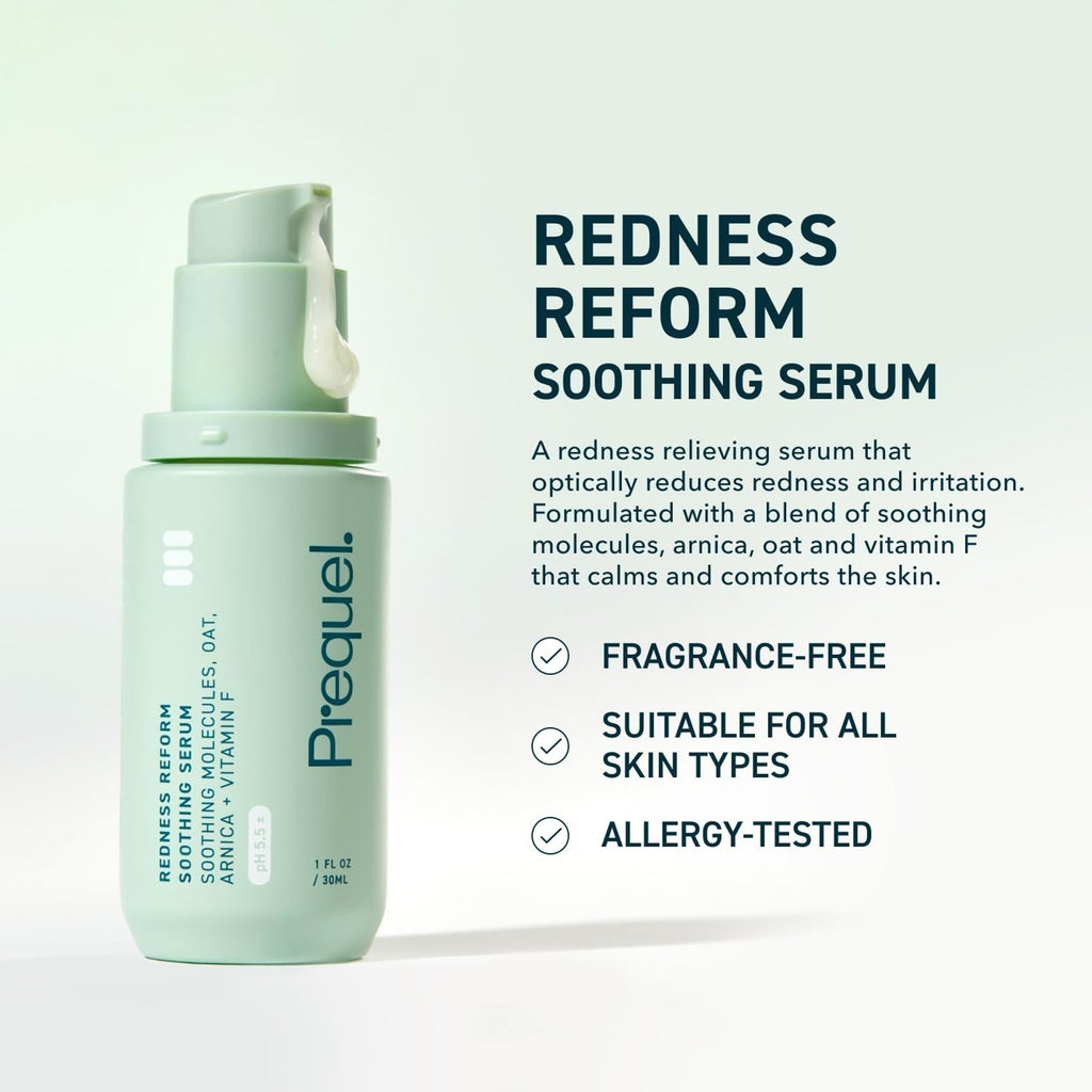 3PC Prequel Skincare Bundle Redness Reform, Lucent-C & AM/PM Modern Moisturizer