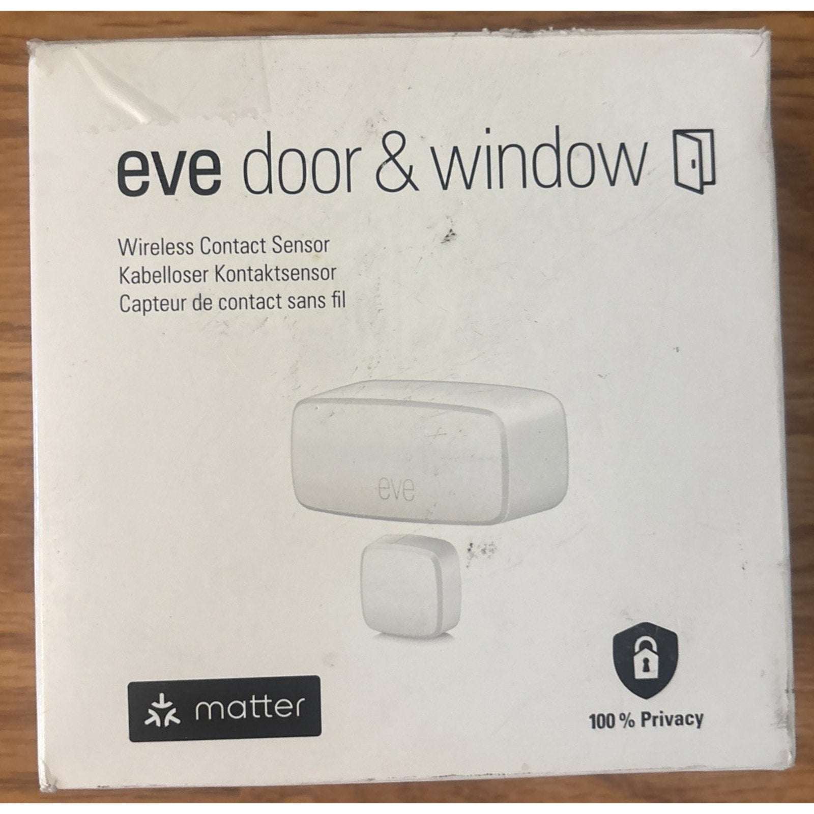 Eve Door & Window (Matter) Smart Contact Sensor 20EBN9901 For Apple Home, Google
