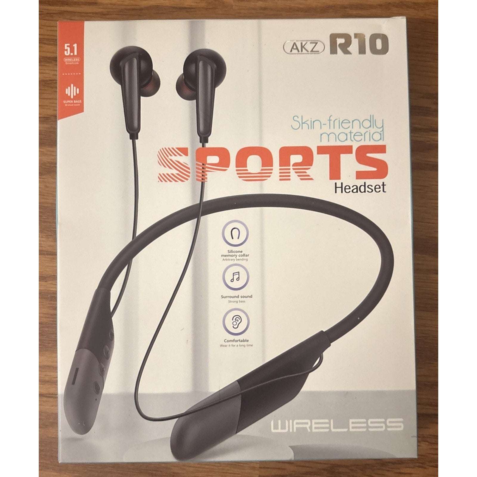 Bluetooth Headphones Neckband, Retractable Headset Wireless Sports Earbuds Noise