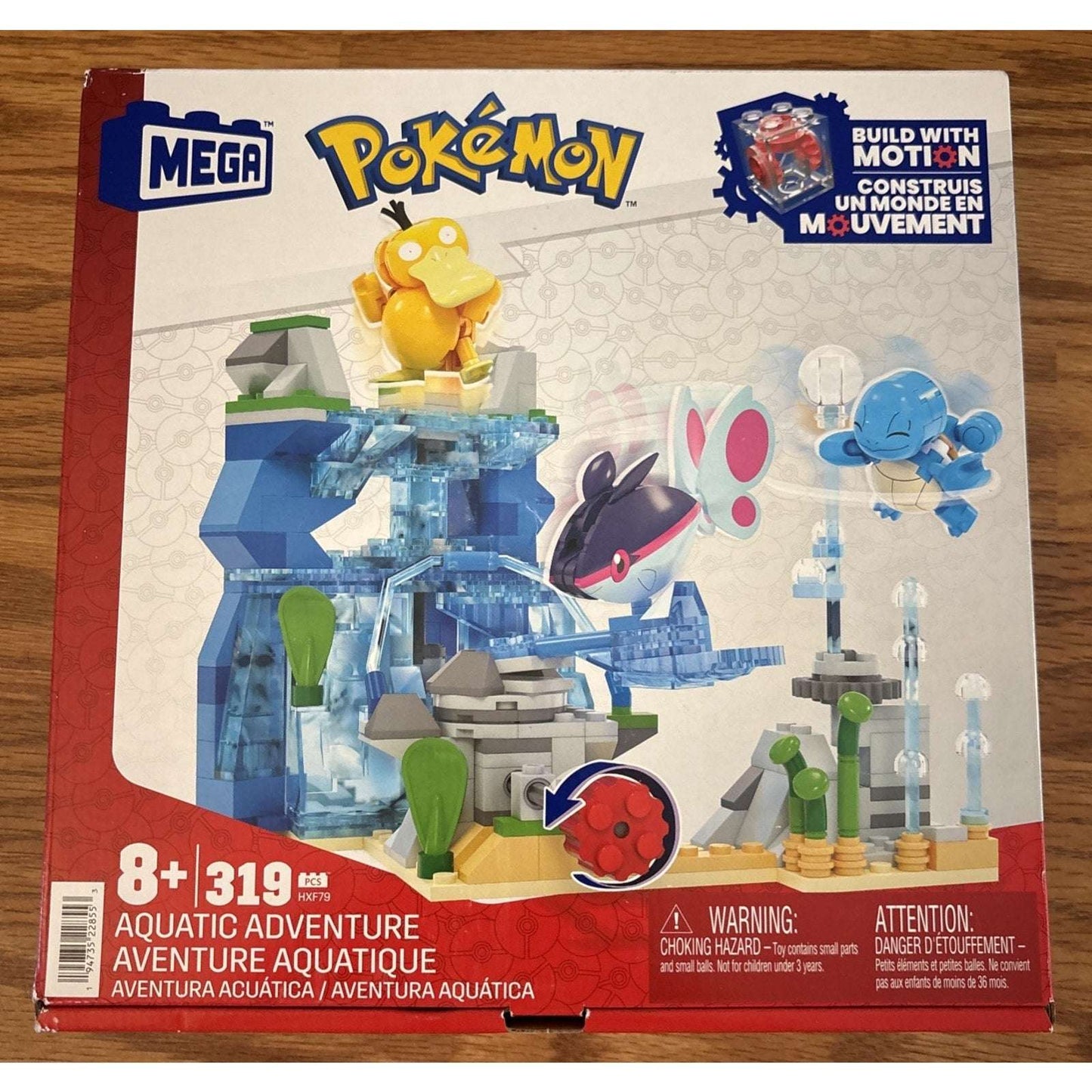 Mega Bloks Pokémon HXF79 Pokémon Aquatic Adventures Motion Building Set