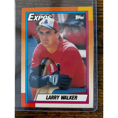 1990 Topps #757 Larry Walker RC Montreal Expos HOF