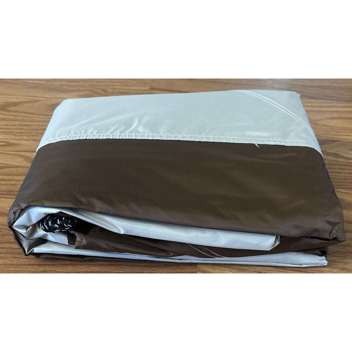 12x12 Gazebo Canopy Top Replacement Cover 2Tier UV Block Waterproof Beige Brown