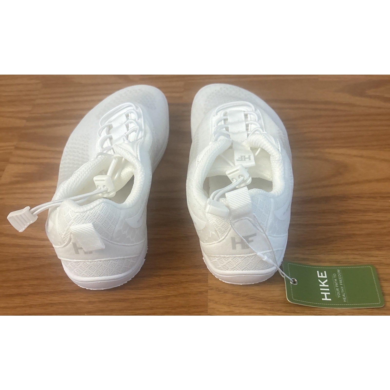 Hike Footwear HF Flow Barefoot Shoes For Foot, Knee & Back White/Gray 7 US