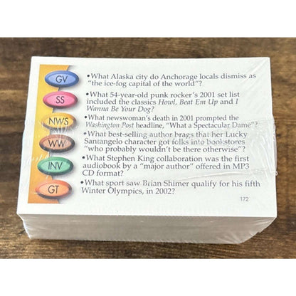 Trivial Pursuit 20th Anniversary Edition Deck of 200 YA Trivia Cards Sealed New