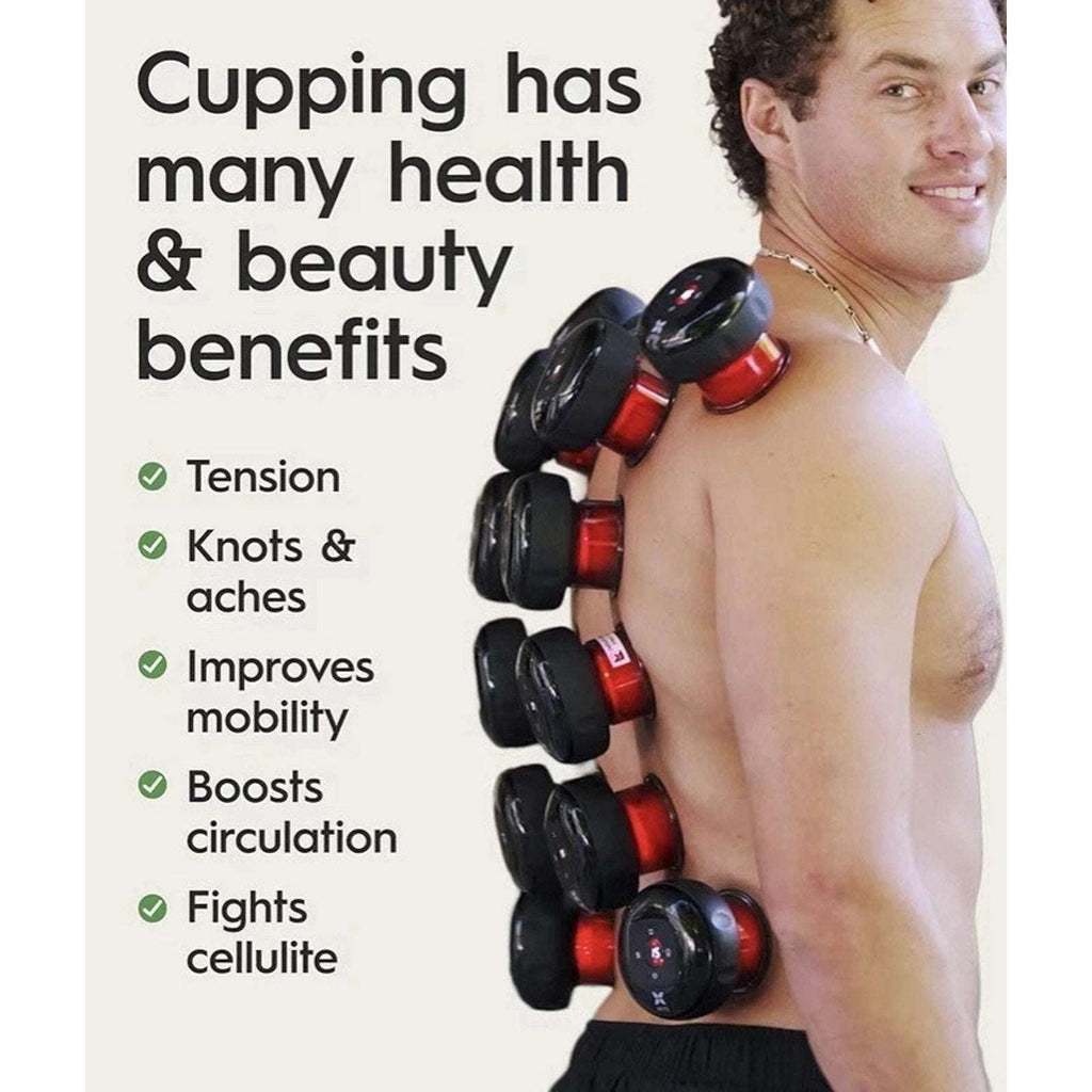 REVO Smart Cup The Original 4-in-1 Red Light Cupping Therapy Massager w Heat NEW