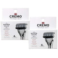 2-Pack of 4 Cremo 5-Blade Barber Grade Mens Razor Cartridge Refills (8 Total)