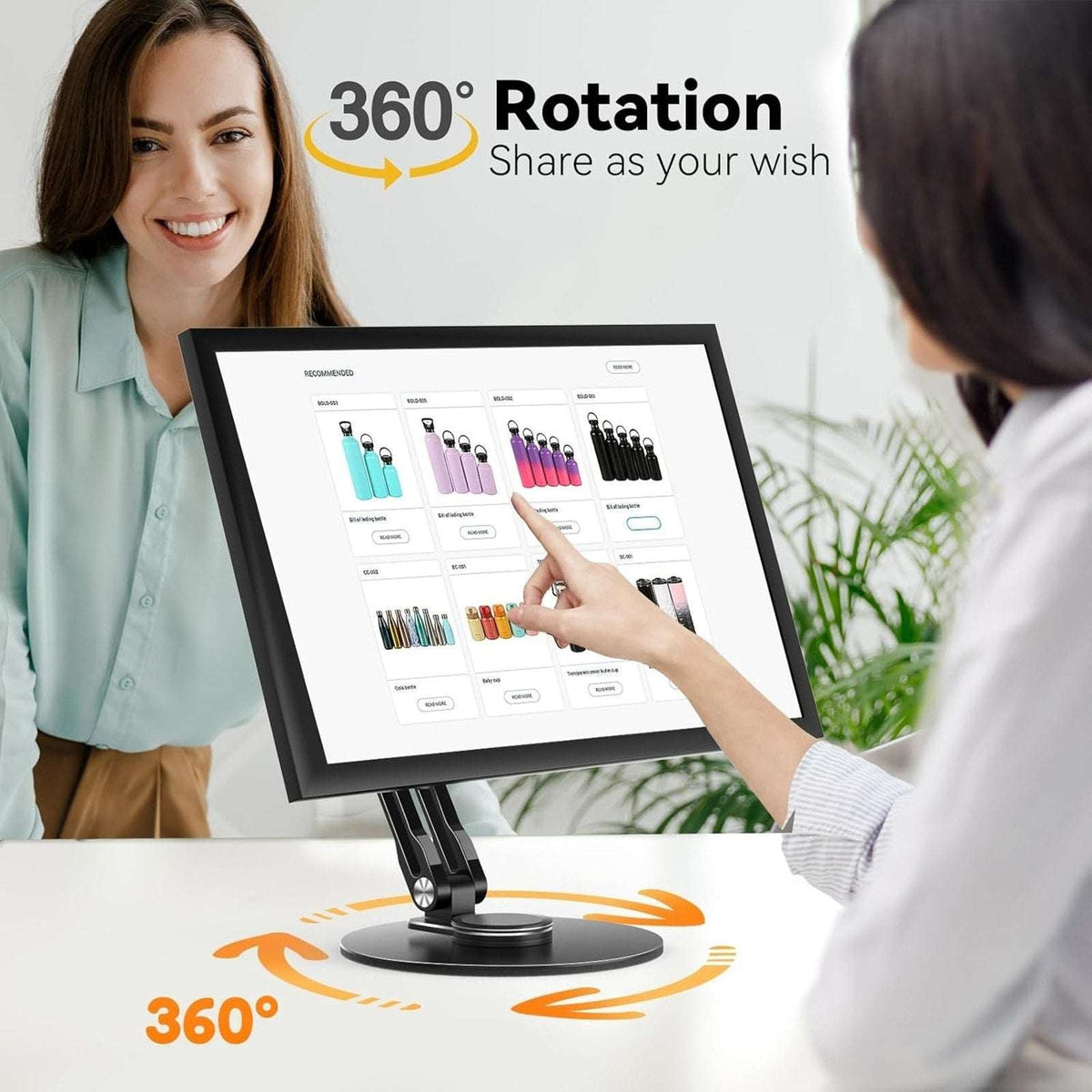 Echo Show 15 (Gen 1, Gen 2) Tilt, Swivel & 360° Rotating Stand 13-18.5" Vesa
