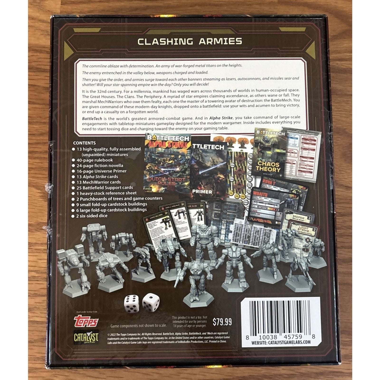 Battletech Box Set Alpha Strike, Catalyst Game Labs 2022 CAT35690 Open Box READ