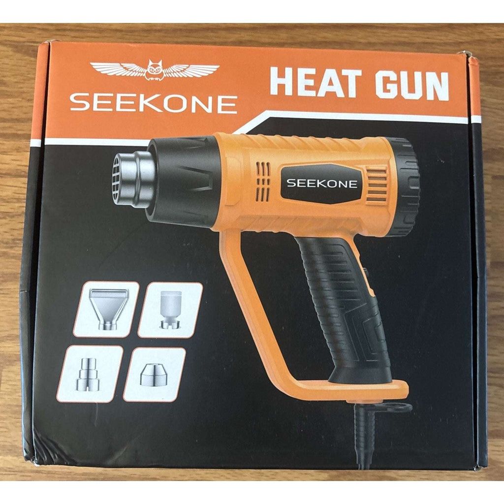 1800W Heavy Duty Heat Gun Fast Heat 752℉ & 1112℉ Dual-Temperature & 4 Nozzles