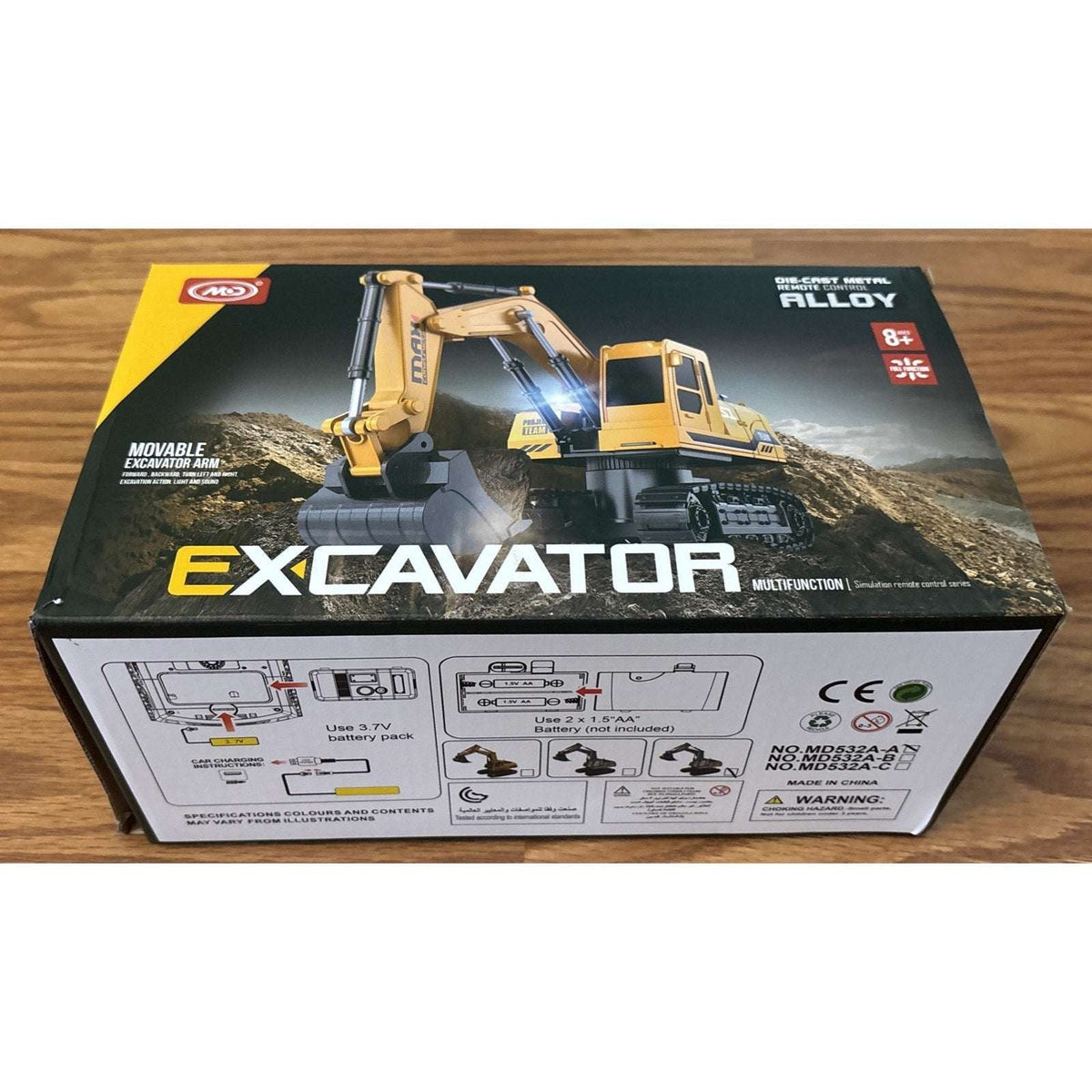 RC Excavator Toy Alloy Construction Vehicle Remote Control Digger Full Function