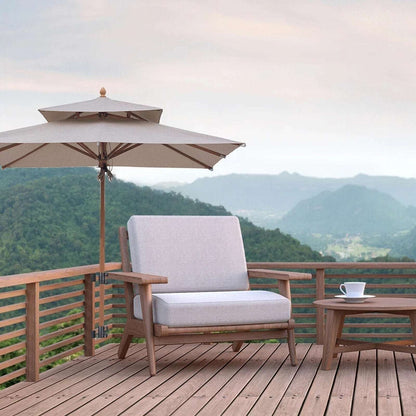 2Pc Steel Patio Umbrella Holder Corner Deck Mount Outdoor Umbrella Clamp Bracket