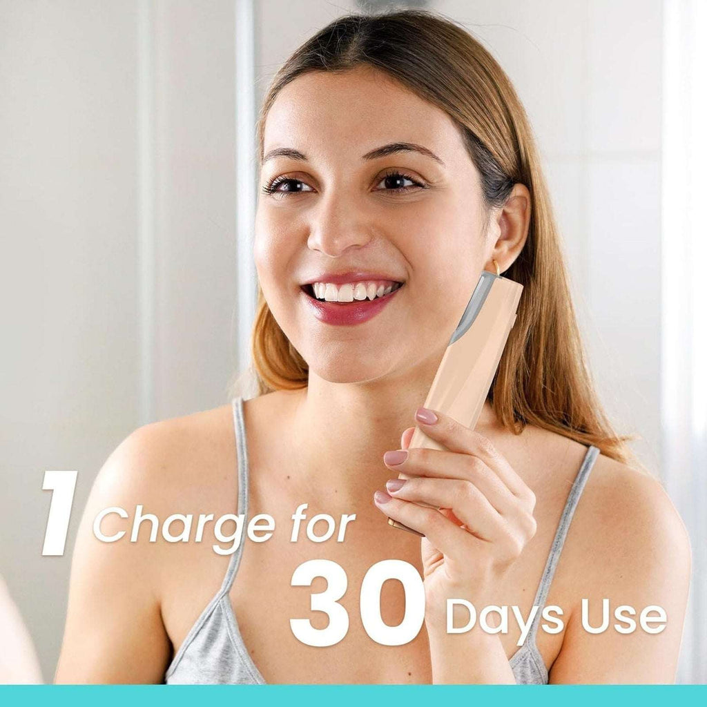 Rechargeable Dermaplaning Facial Exfoliation & Peach Fuzz Hair Remover +6 Blades