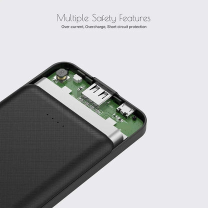 Miady 2-Pack 5000mAh Mini Portable Charger, 5V 2.4A USB-C Output Fast Charging