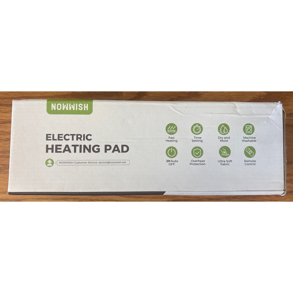 NOWWISH Heating Pad for Back Pain Relief & Cramps, XL 33x17" Moist & Dry Heat