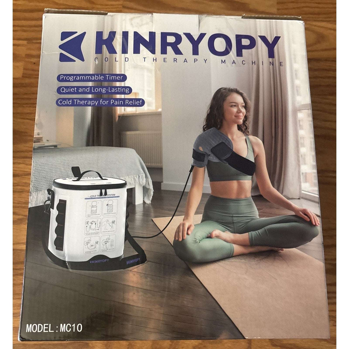 Kinryopy Shoulder Cold Therapy Machine Programmable Timer Portable Ice System