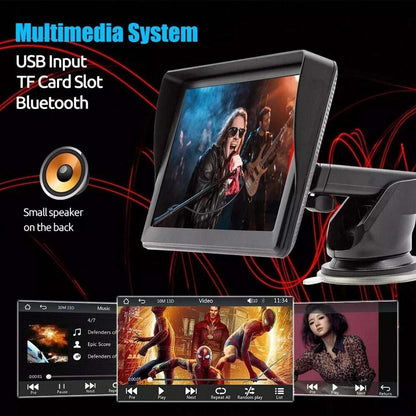 7" Portable Bluetooth Touchscreen Car Stereo Carplay & Android Auto MirrorLink