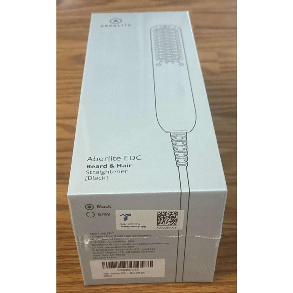 Aberlite EDC Men's Professional Heated Beard Straightening Brush Grooming Kit