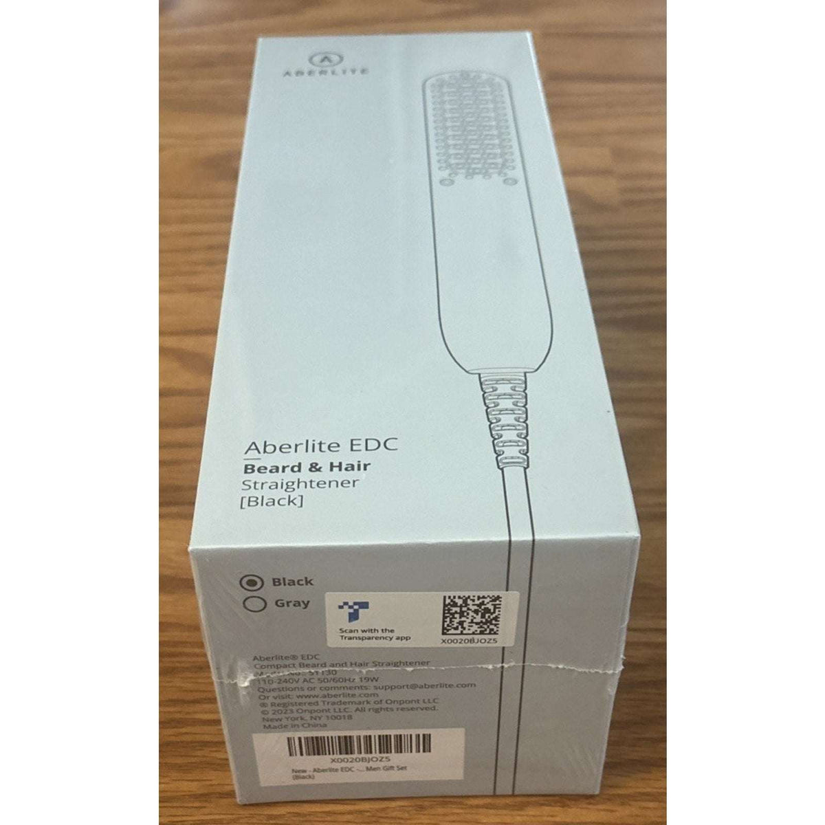 Aberlite EDC Men's Professional Heated Beard Straightening Brush Grooming Kit