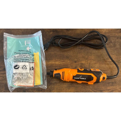 135W Sharp Pebble Electric Chainsaw Sharpener Kit 4PC Diamond Wheel Angle Guide