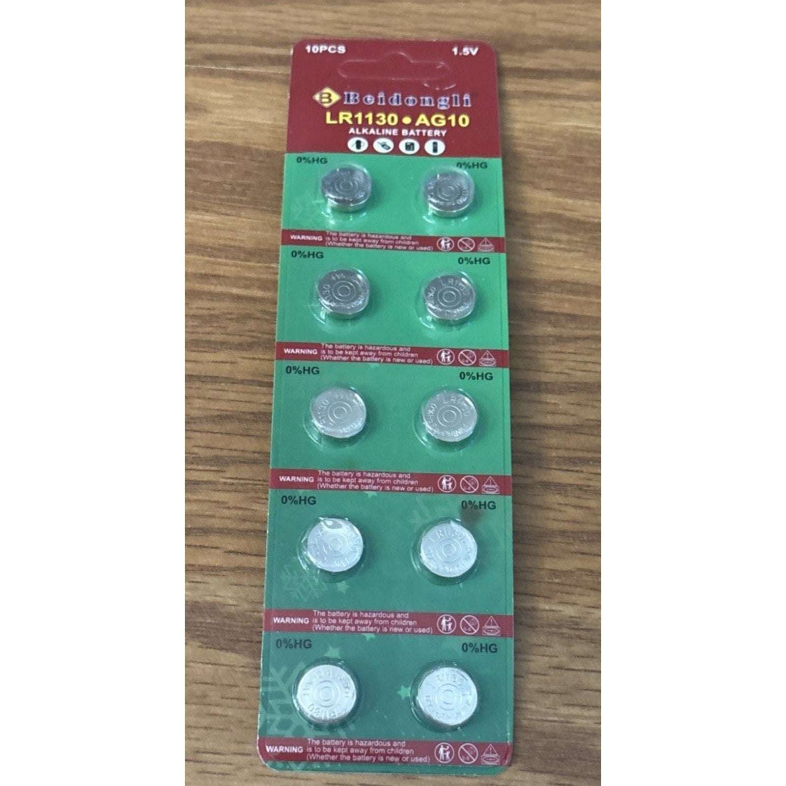 40 PCS AG10 LR1130 Cell Coin 1.5V LR54/SR1130/189/389 Alkaline Button Battery