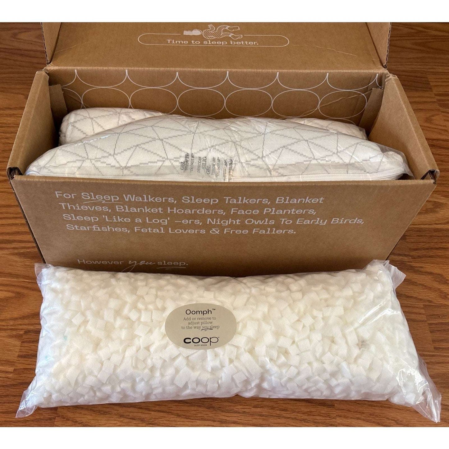 Coop Home Goods The Original Adjustable Bed Pillow Queen Microfiber Memory Foam