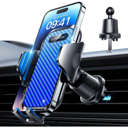 VANMASS Car Phone Holder Mount 2024 Upgraded [Patent Steel-Hook] Car Vent Phone