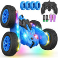 4WD Stunt RC Car Double-Sided 360° Rotating Drift Remote Control Truck w/ Lights