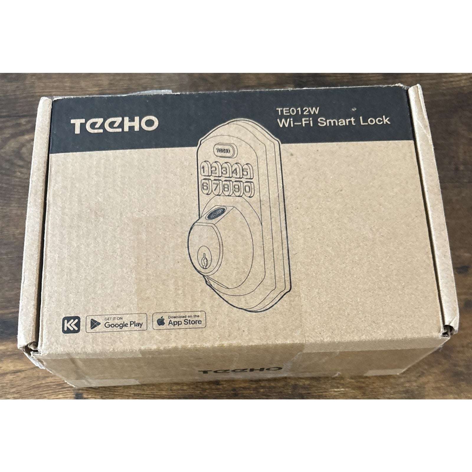 TEEHO Built-in WiFi Smart Lock TE012W Fingerprint Door Lock w App Control Remote