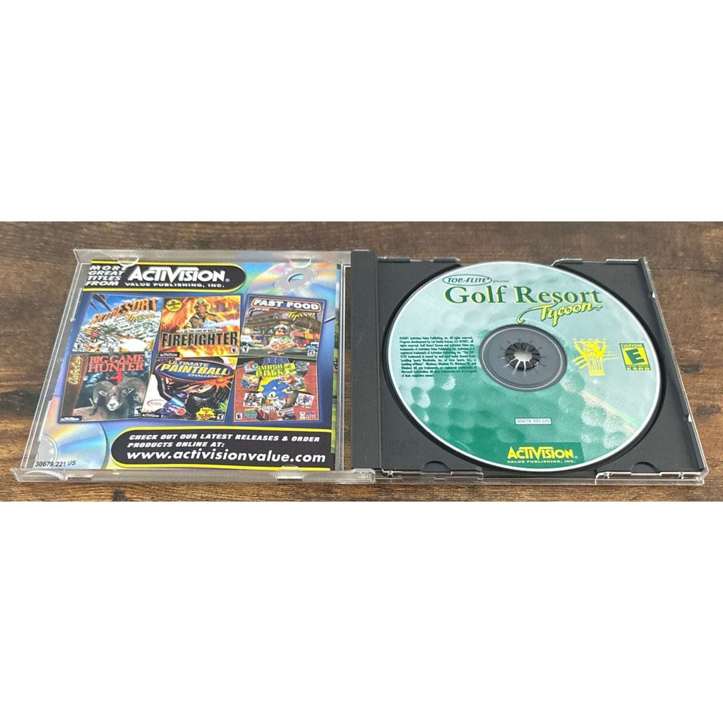 Golf Resort Tycoon : Top Flite Activision PC Game 2001 Complete - Tested/Works