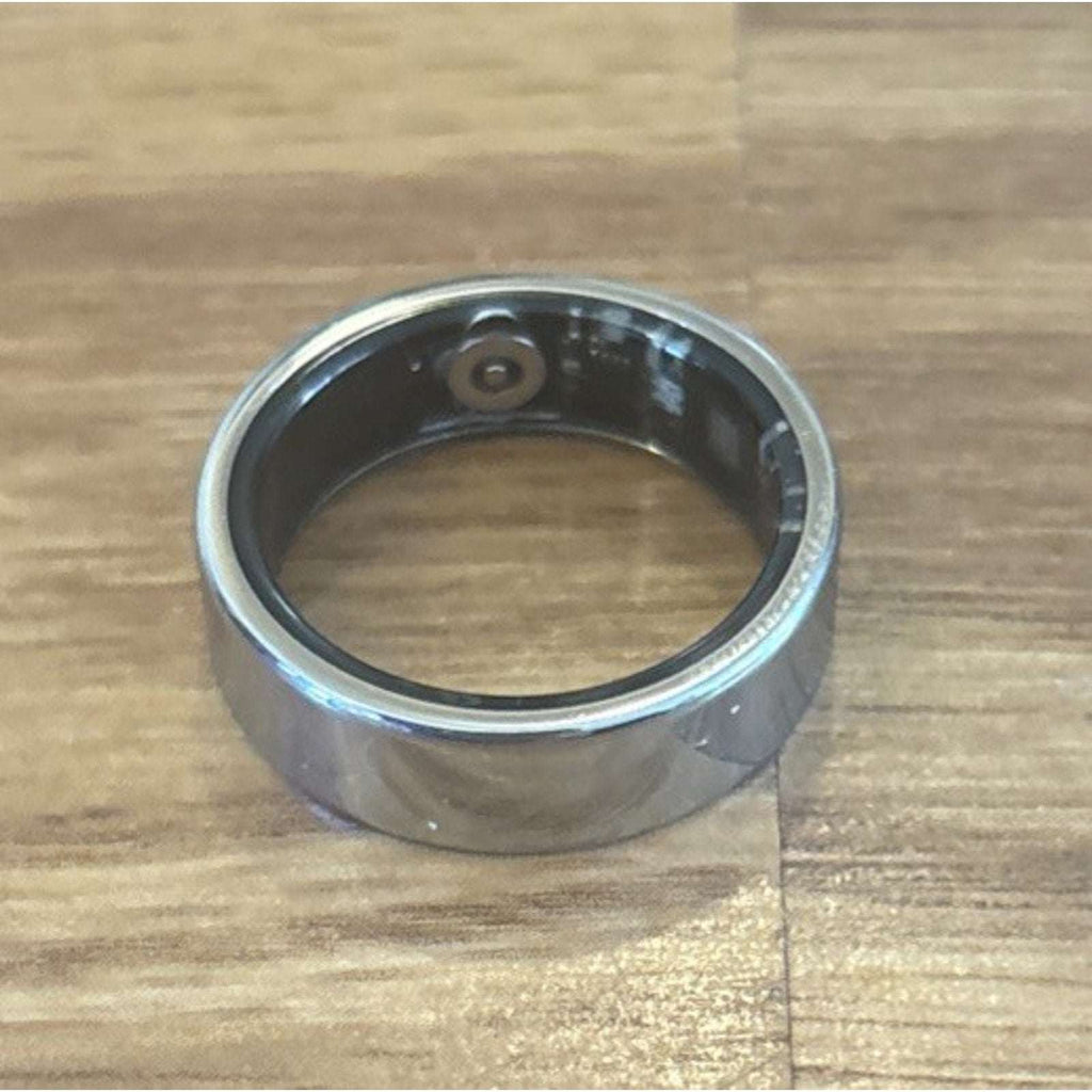 JRing Smart Ring Health Tracker Bluetooth Size 9 in Silver iOS & Android w/ App