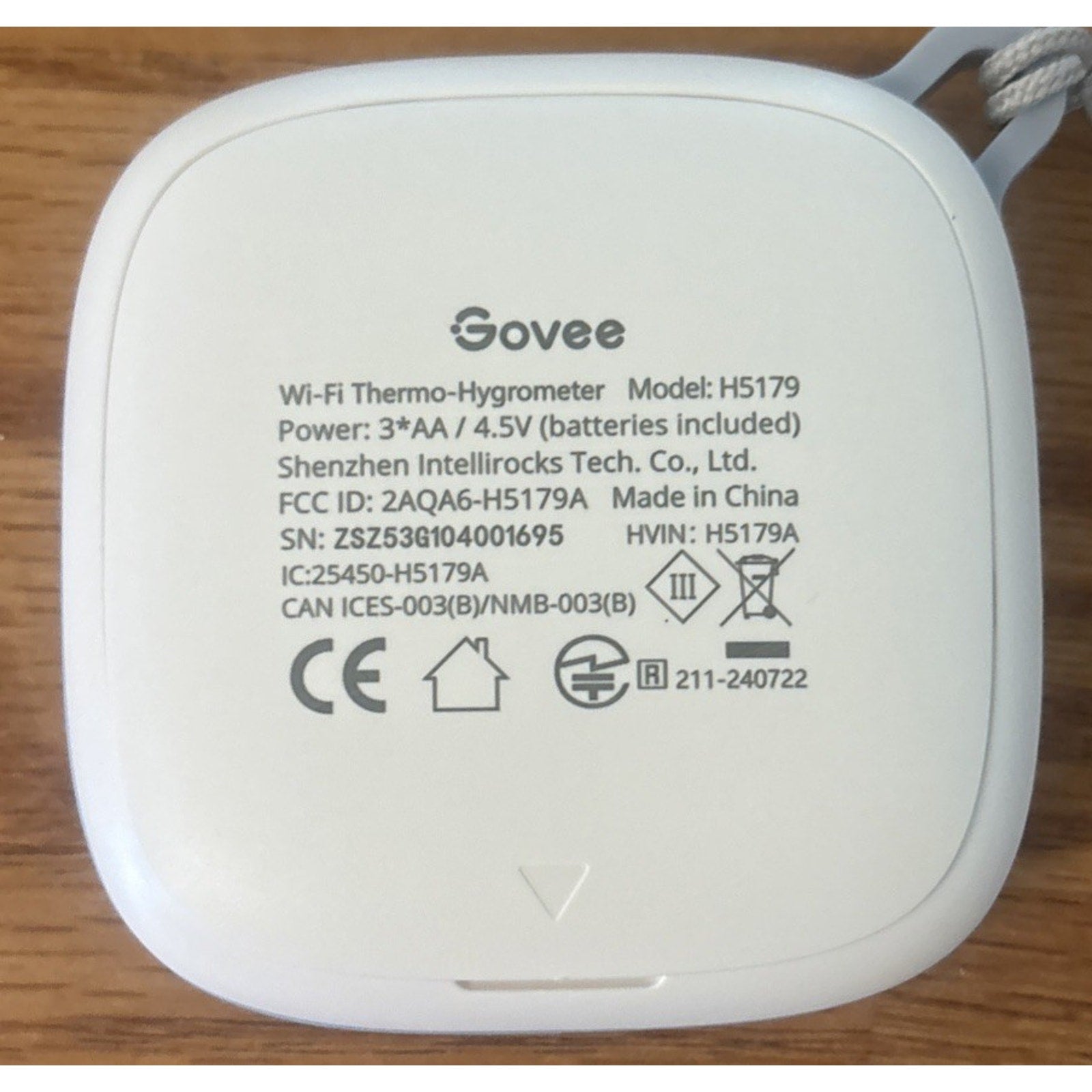 Govee Wi-Fi Thermo Hygrometer H5179 with APP Notifications