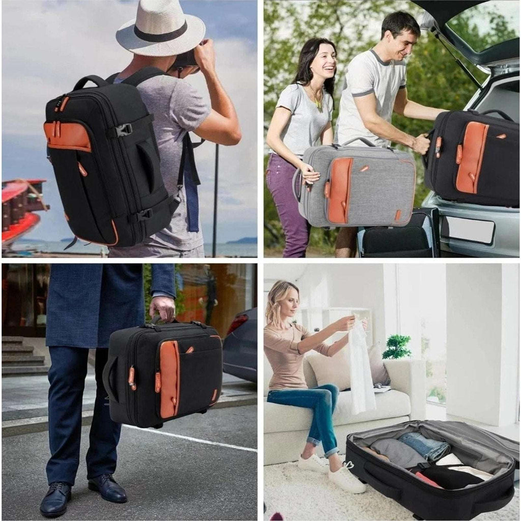 Lumesner Carry on Backpack Travel Set XL 40L TSA Flight Approved Bag w/ USB Port