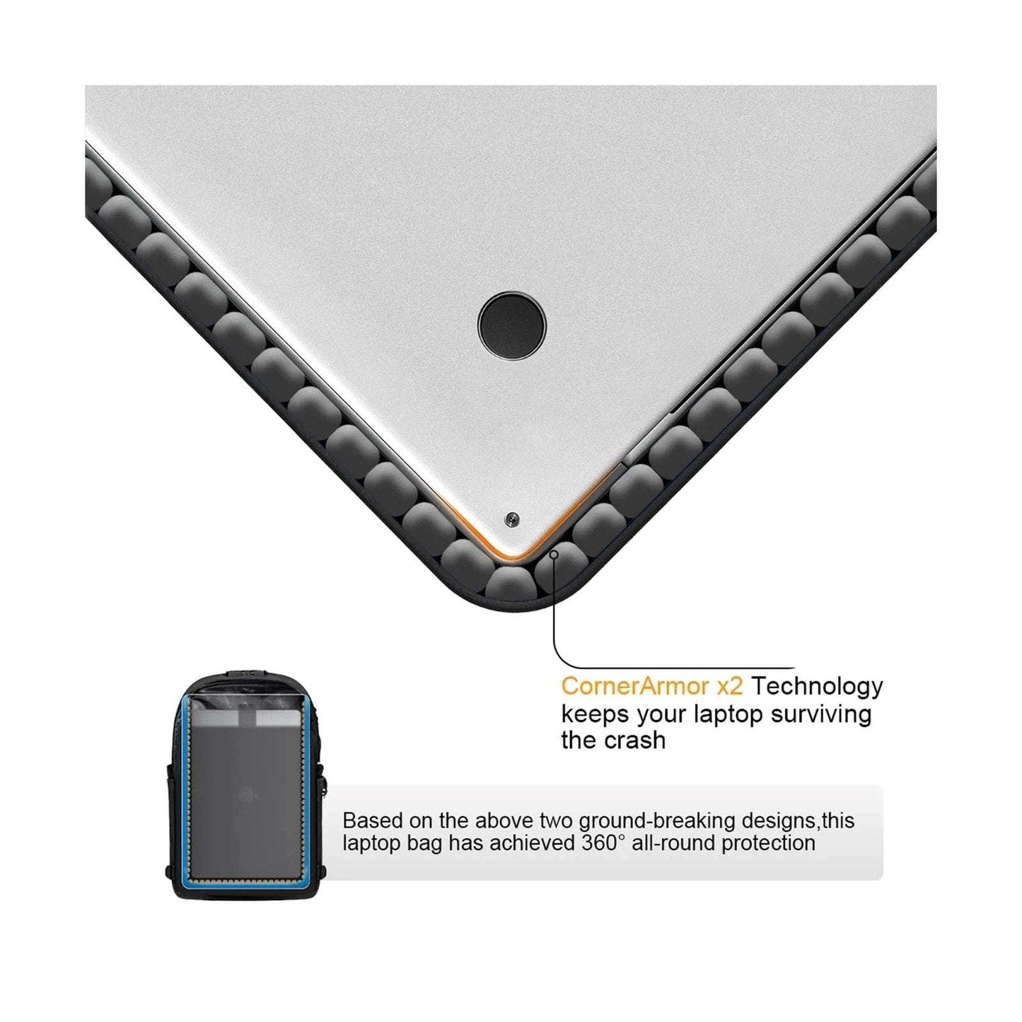 Tzowla Travel Laptop Backpack Water Resistant Anti-Theft Bag w USB Charging Port