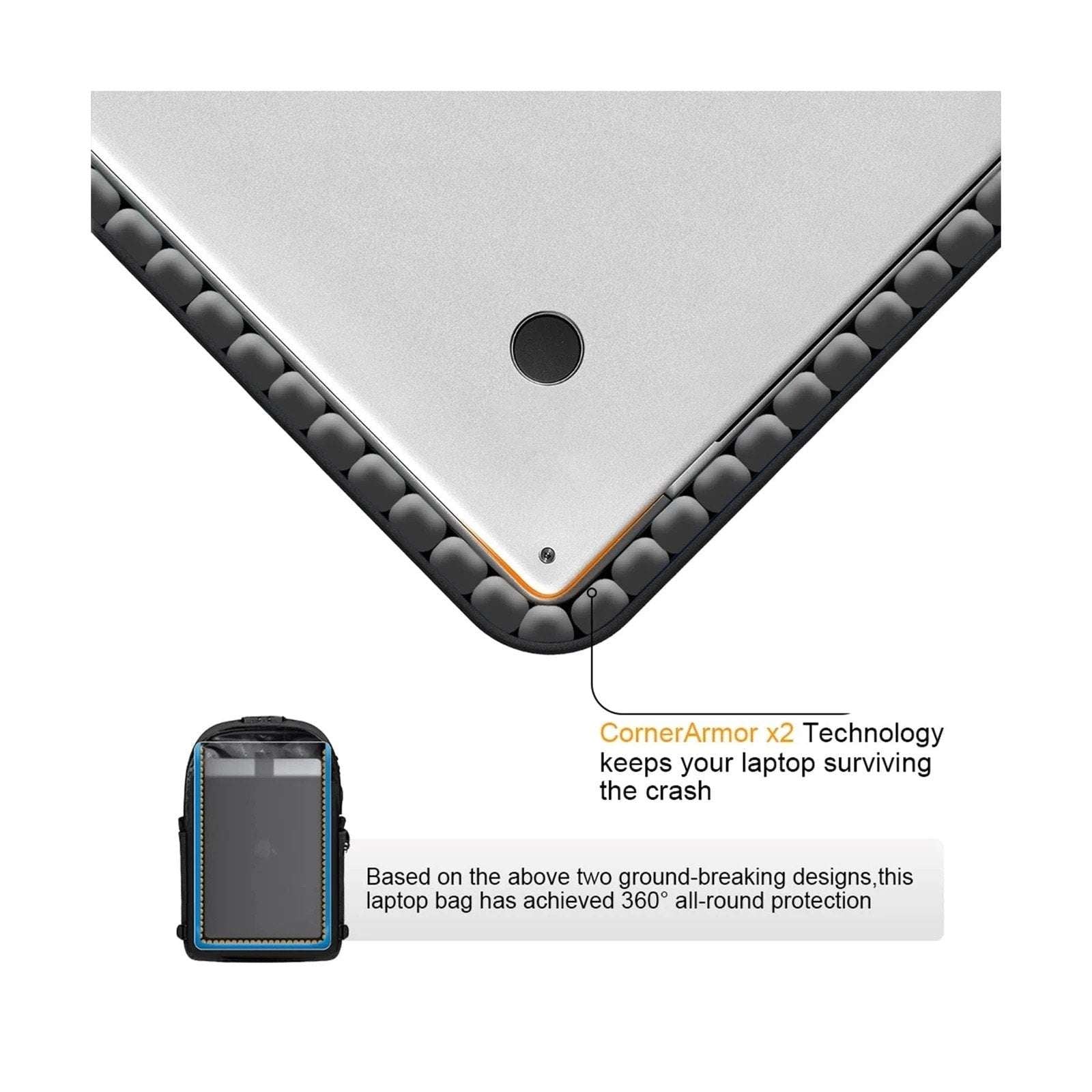 Tzowla Travel Laptop Backpack Water Resistant Anti-Theft Bag w USB Charging Port