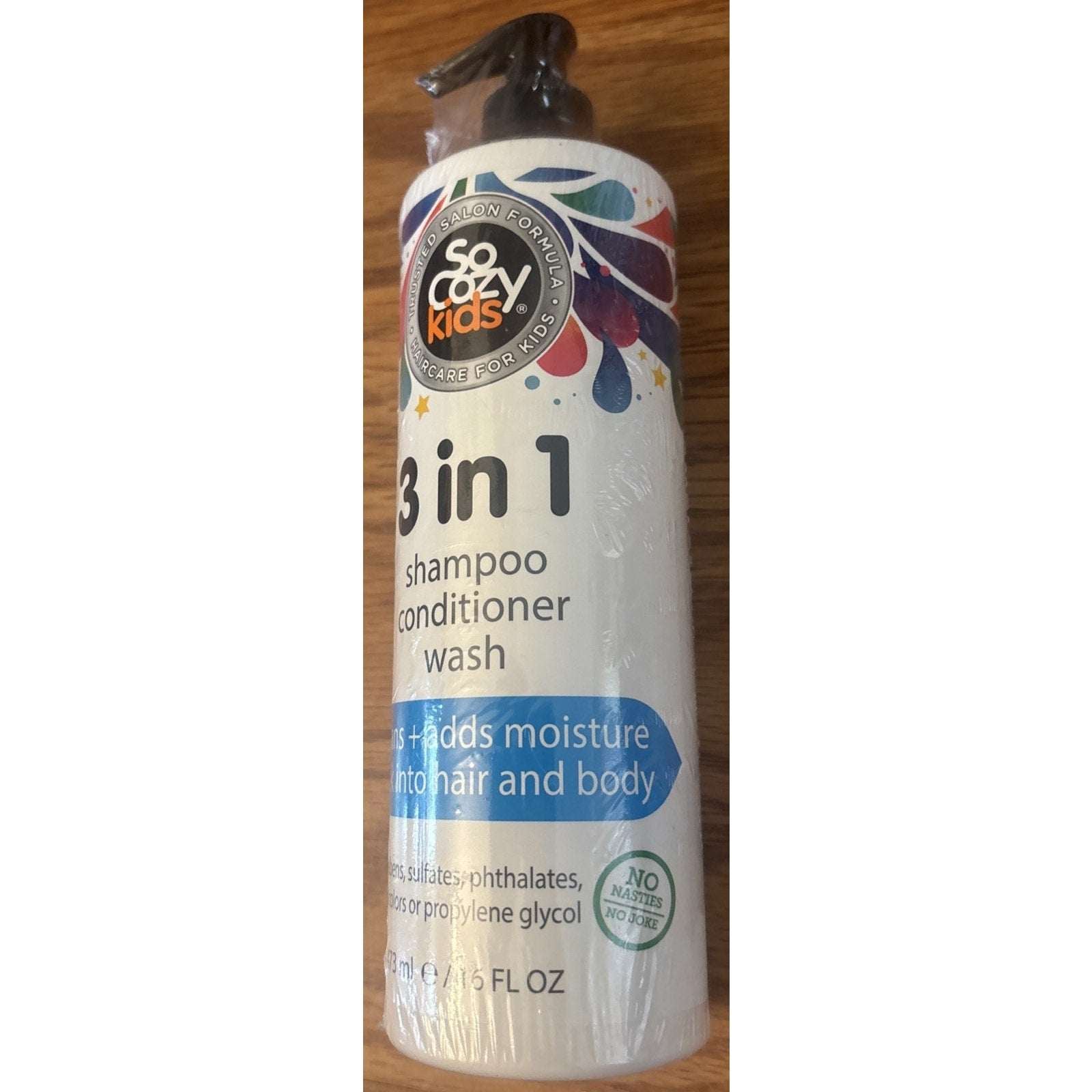 So Cozy Kids 3-in-1 Shampoo, Conditioner & Body Wash 16 fl. oz. Salon Formula