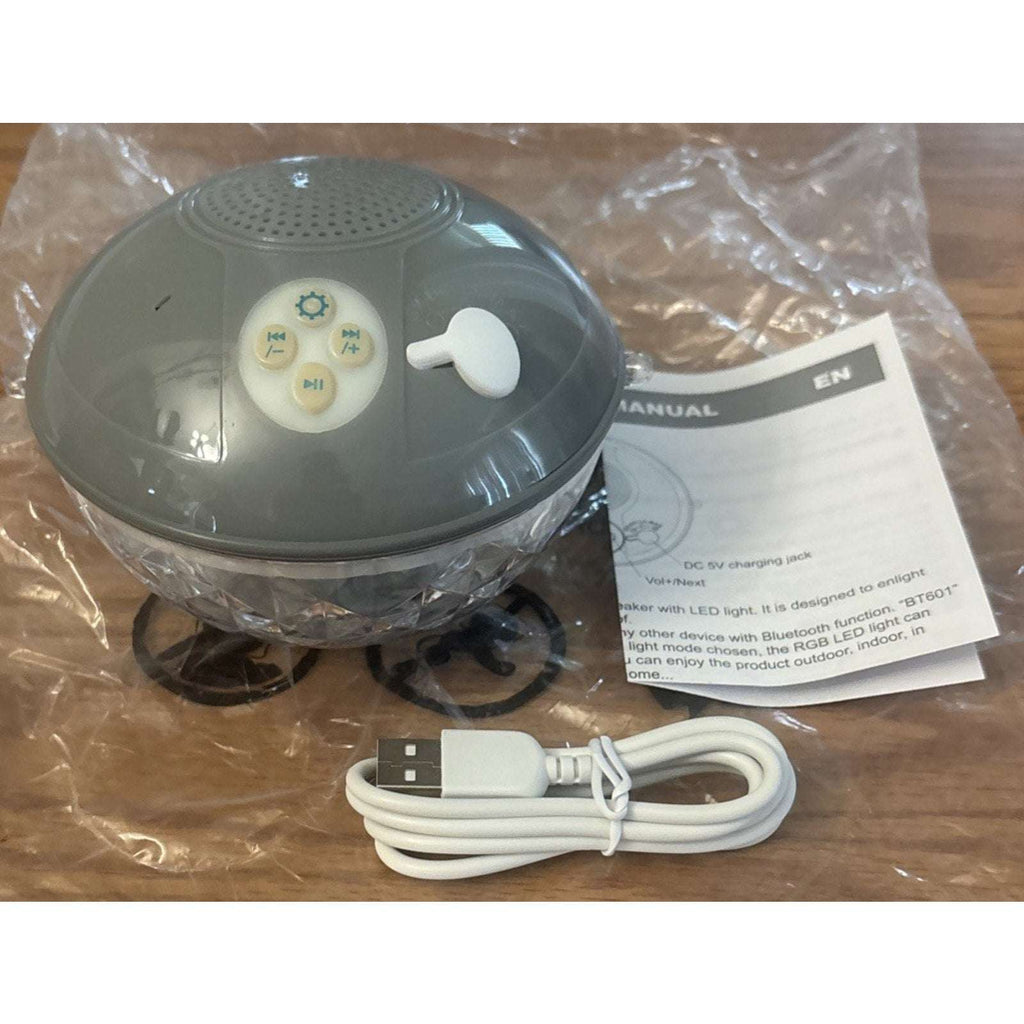 Waterproof Floating Bluetooth Pool Speaker with Colorful Underwater LED Lights
