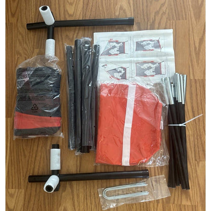 Baseball Batter Dummy Pitching Training Aid Target Durable w Stand & Carry Bag