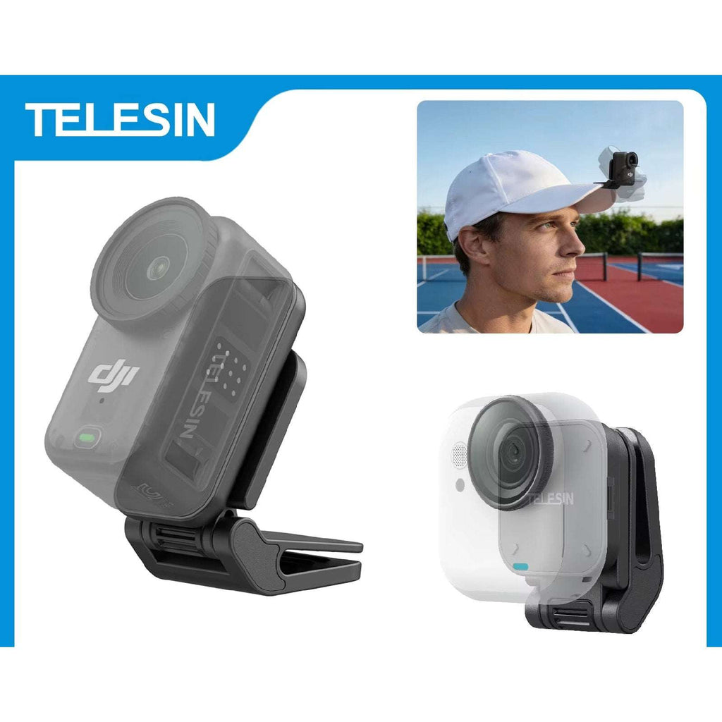 TELESIN Magnetic Quick-Release Cap Hat Brim Clip Camera Mount for DJI OSMO NANO
