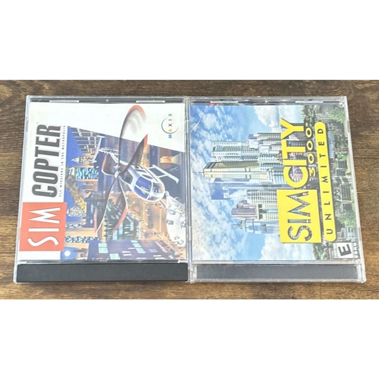 SimCity 3000 Unlimited (PC, 2000) w/ Key & SIM COPTER (PC, 1998) 2 Game Lot