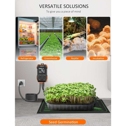 WH2408 Temperature Controller 10A 1200W Digital Thermostat Outlet Plug-In Switch