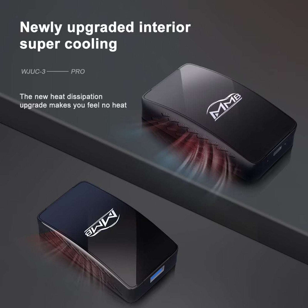 MMB Wired to Wireless CarPlay Android Auto USB Dongle AI Box PRO w/ Mirror-Link