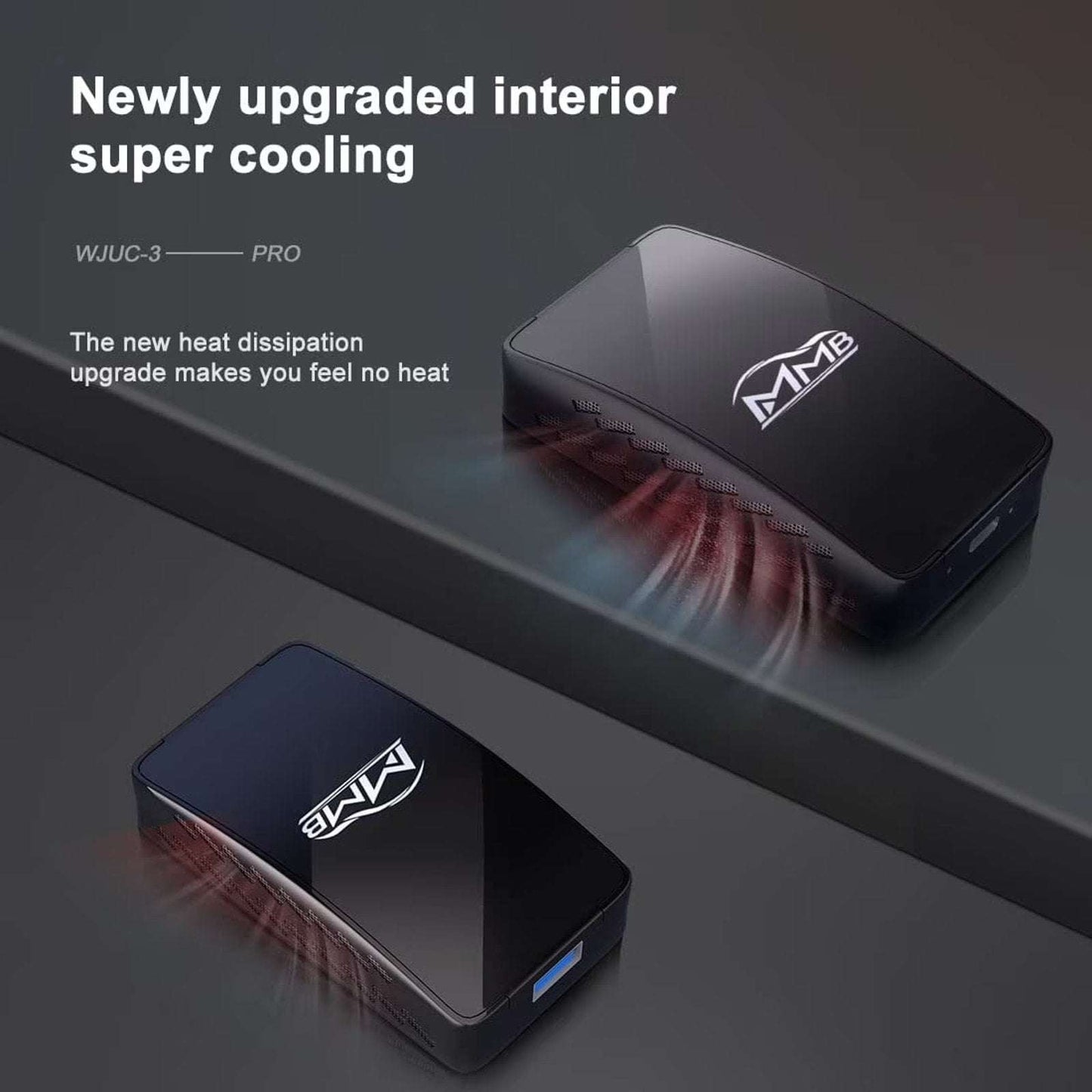 MMB Wired to Wireless CarPlay Android Auto USB Dongle AI Box PRO w/ Mirror-Link