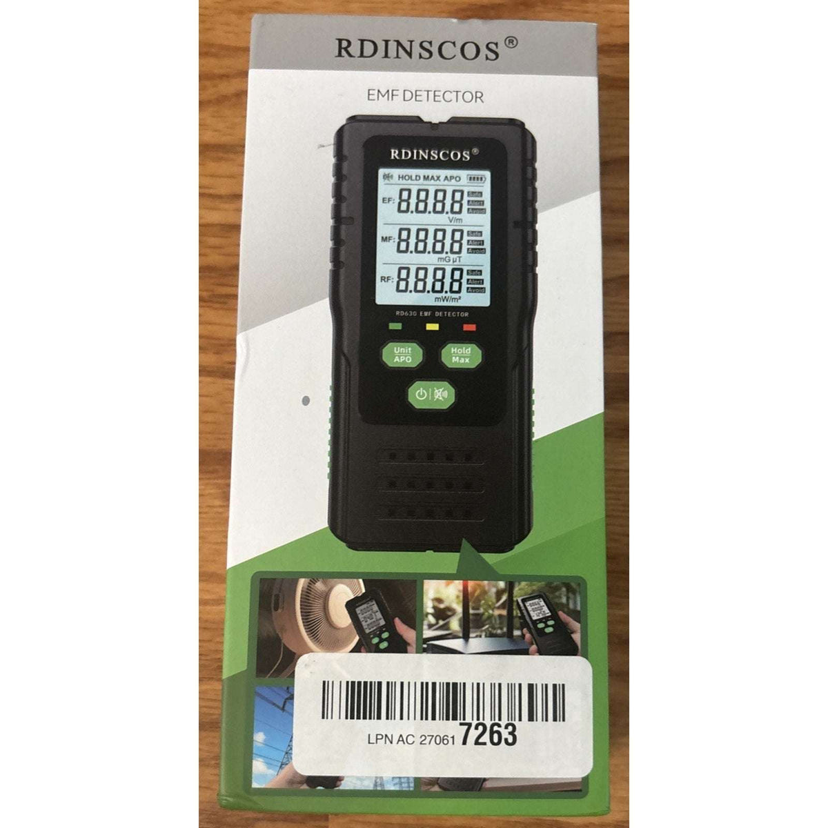 RD630 EMF Detector Meter RF MF EF Electromagnetic Radiation Tester Handheld