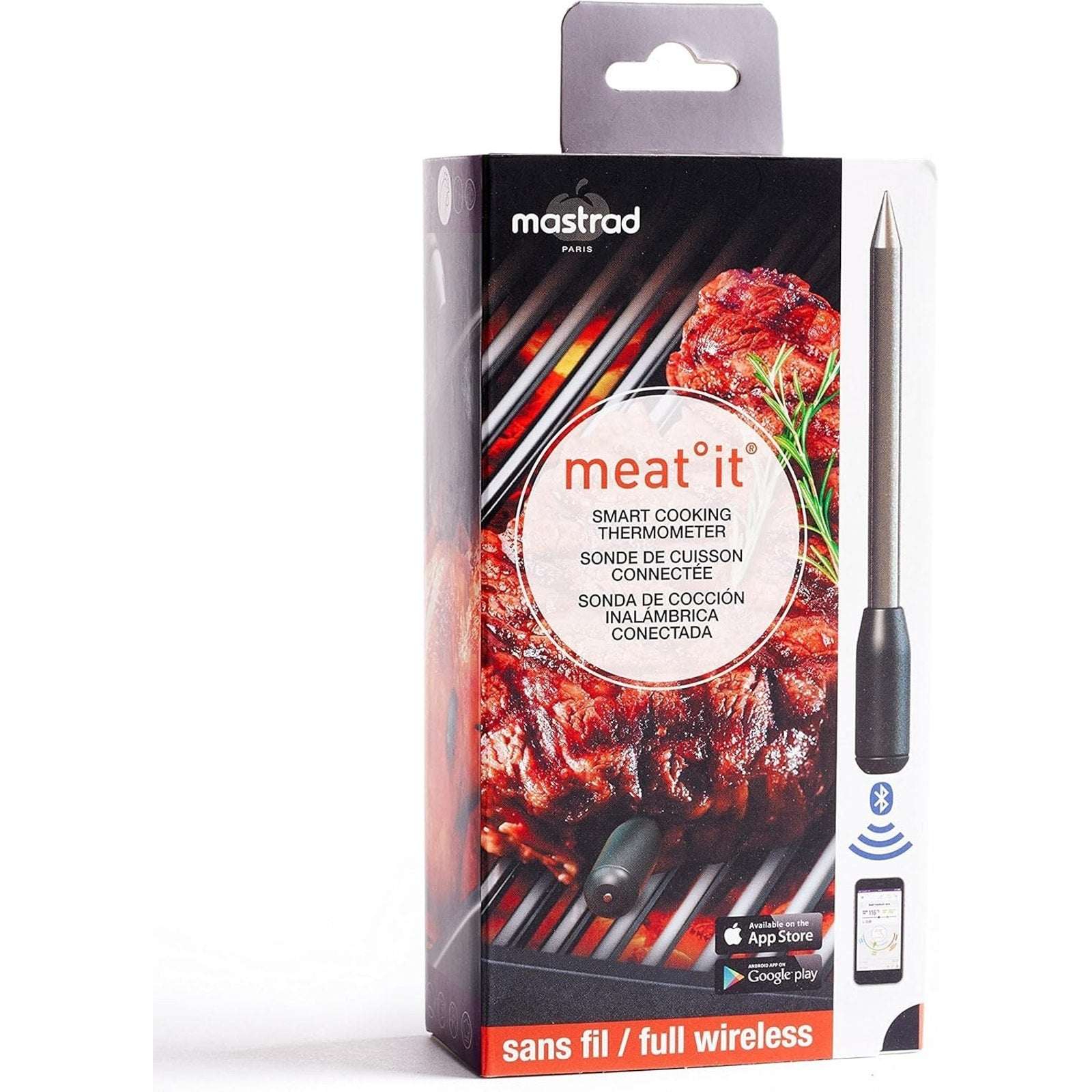 Mastrad Meat It Smart Wireless Bluetooth Meat Dual Probe BBQ Oven Grill Smoker