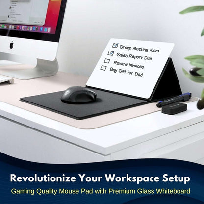 Mousepad w/ Dry Erase Whiteboard/Tablet/Phone Stand Manage To-Do List Take Notes